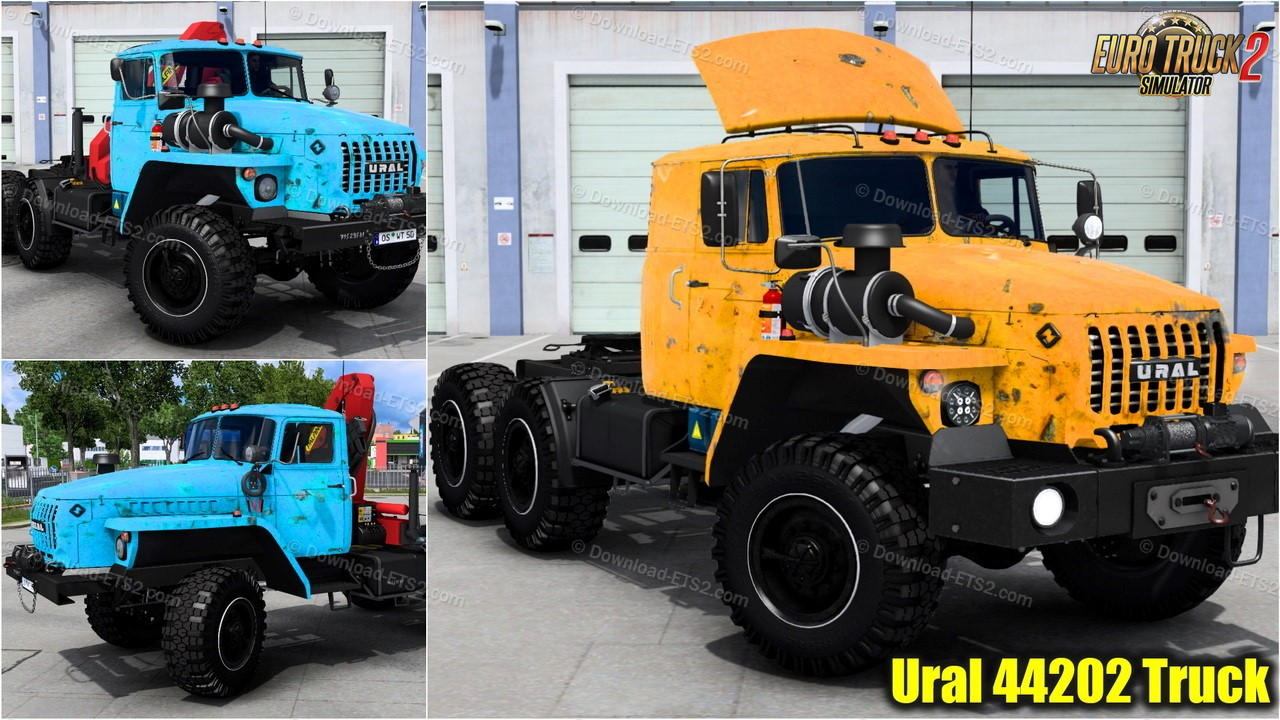 Ural 44202 Truck + Interior v1.2 (1.54.x) for ETS2