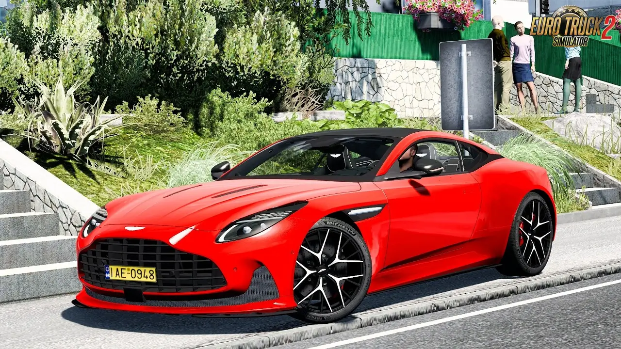 Aston Martin DB12 2023 + Interior v1.1 (1.54.x) for ETS2
