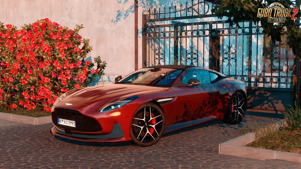 Aston Martin DB12 2023 + Interior v1.2 (1.55.x) for ETS2