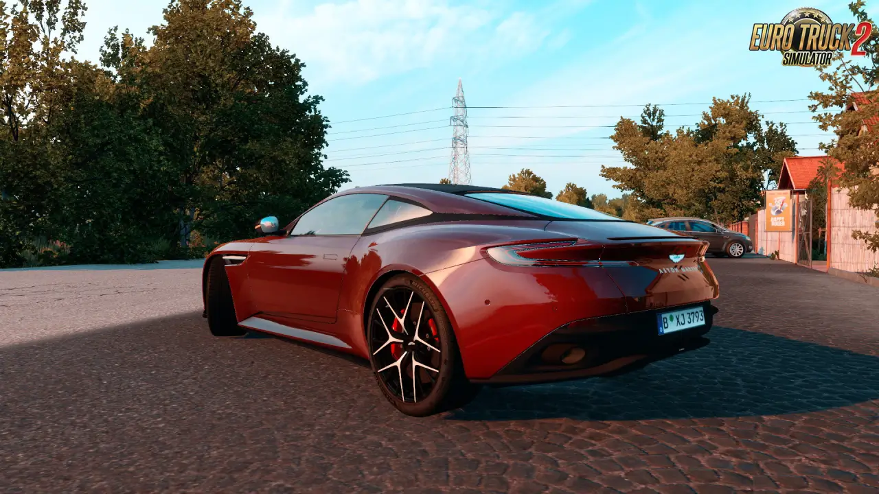 Aston Martin DB12 2023 + Interior v1.2 (1.55.x) for ETS2