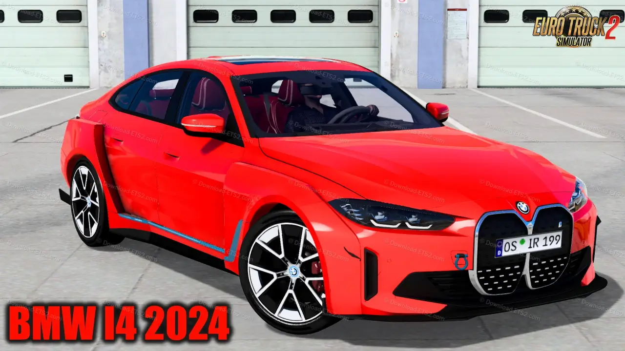 BMW I4 2024 + Interior v1.0 (1.54.x) for ETS2
