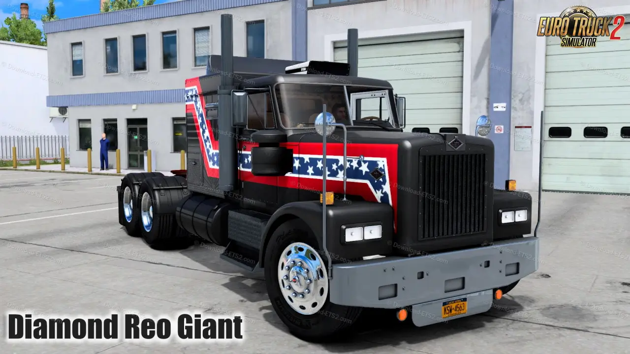 Diamond Reo Giant Truck + Interior v1.1 (1.54.x) for ETS2