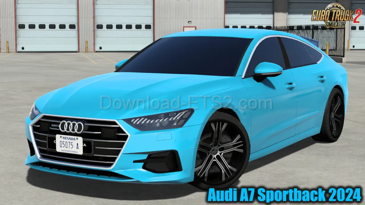 Audi A7 Sportback 2024 + Interior v1.2 (1.55.x) for ETS2