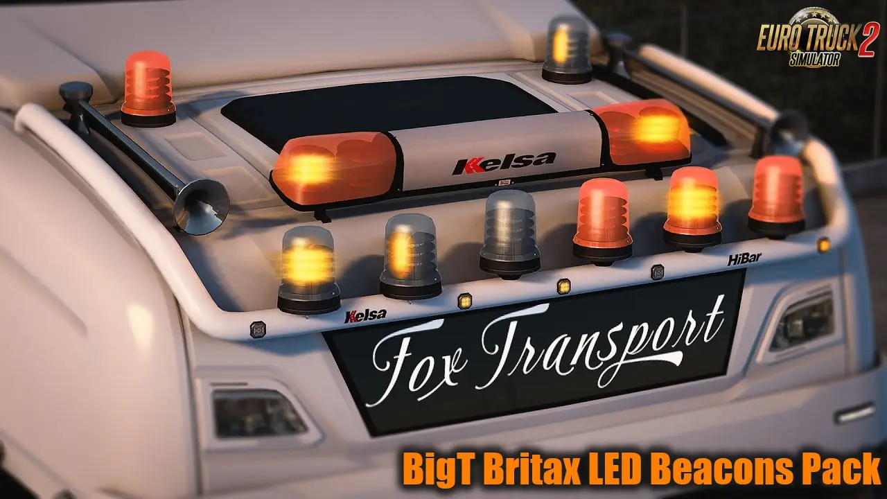 BigT Britax LED Beacons Pack v1.8 (1.55.x) for ETS2
