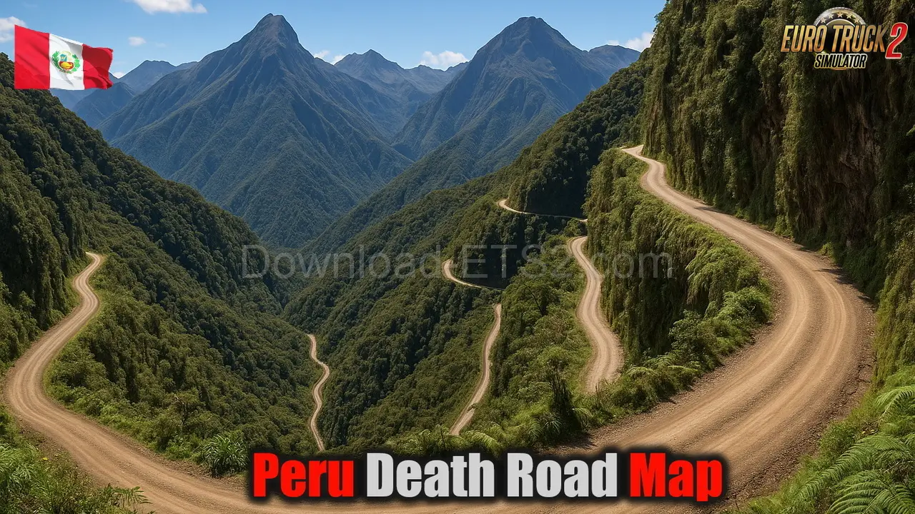 Peru Death Road Map v1.4 (1.55.x) for ETS2