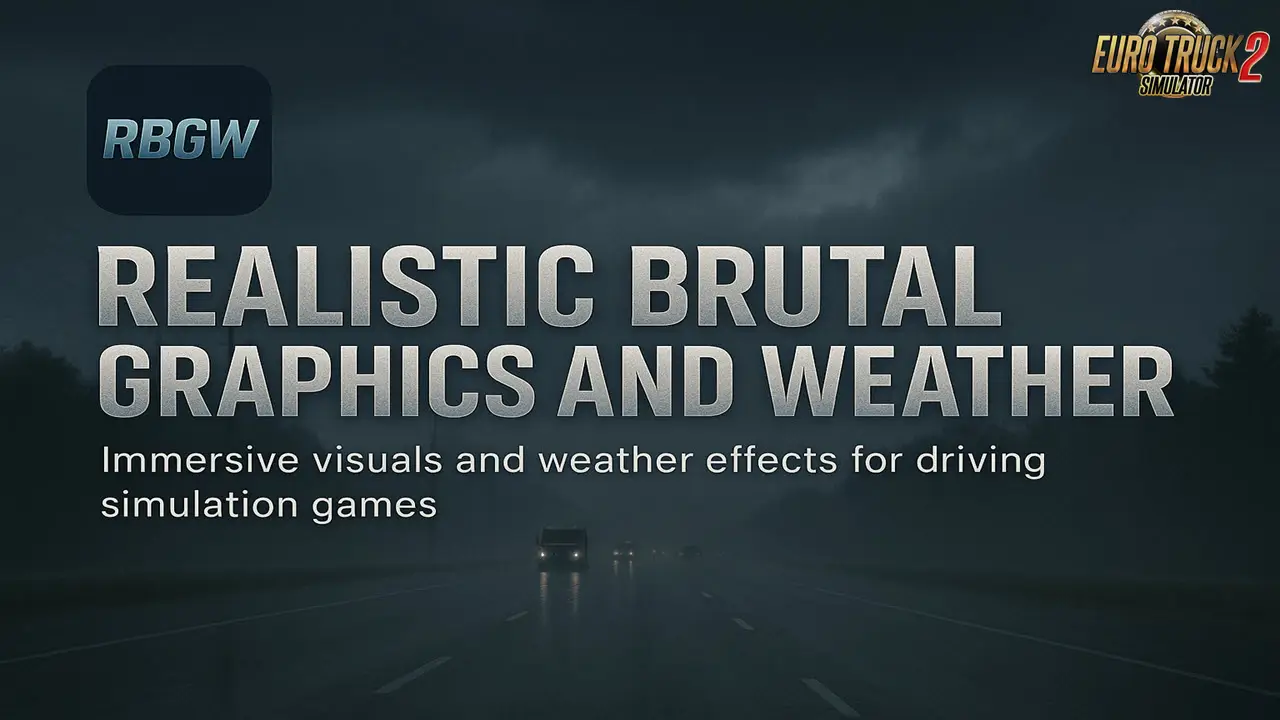 Realistic Brutal Weather v11.7 by Kass (1.55.x) for ETS2