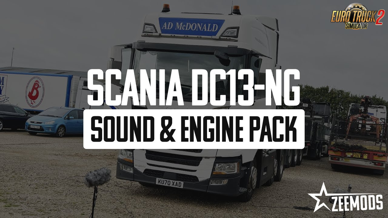 Scania DC13-NG Sound Engine Pack v1.5 (1.55.x) for ETS2