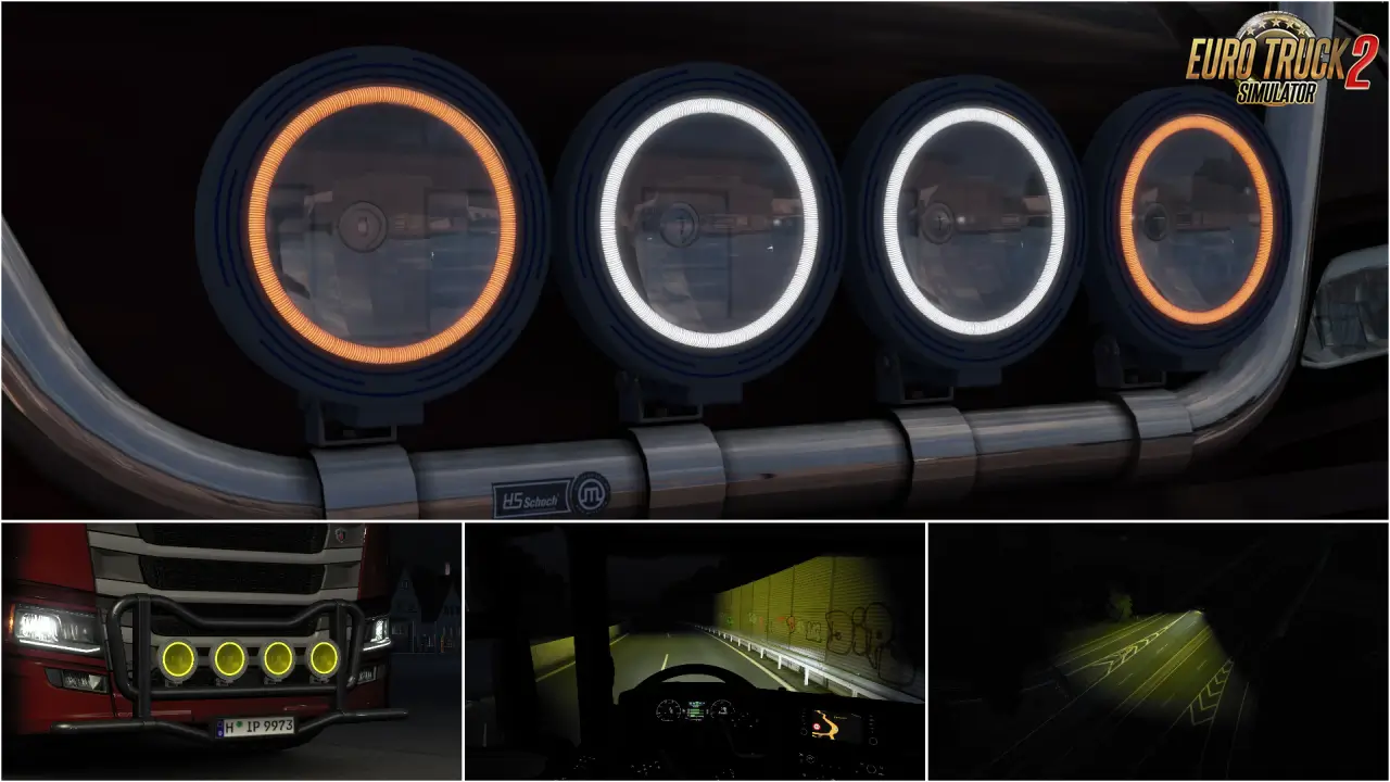 Boreman Round LED Light Pack v1.0 (1.55.x) for ETS2