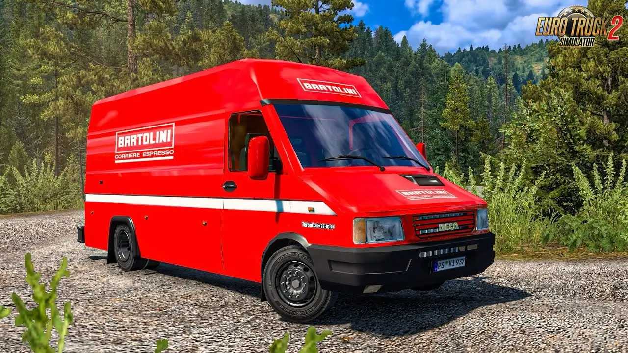 Iveco Daily 35-10 + Trailer v1.3 (1.55.x) for ETS2