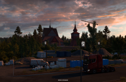 Nordic Horizons - Kirunas 113-Year-Old Wooden Church in ETS2