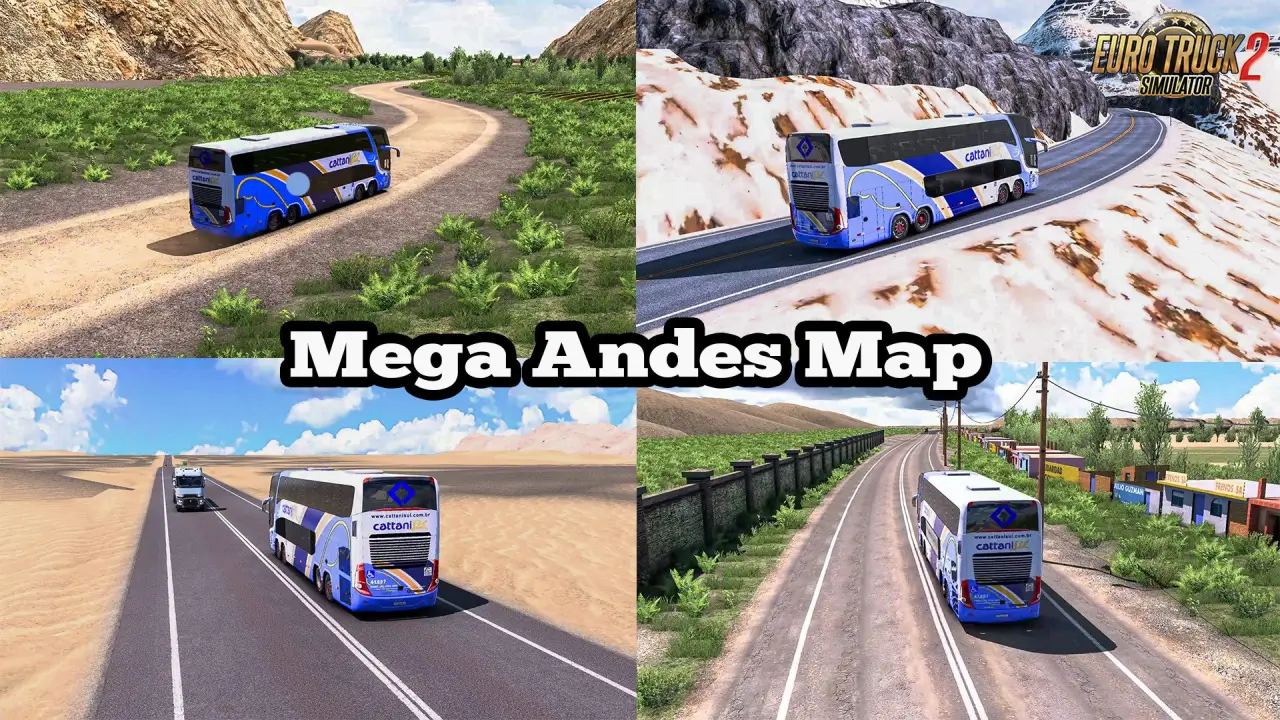 Mega Andes Map v6.6 (1.55.x) for ETS2