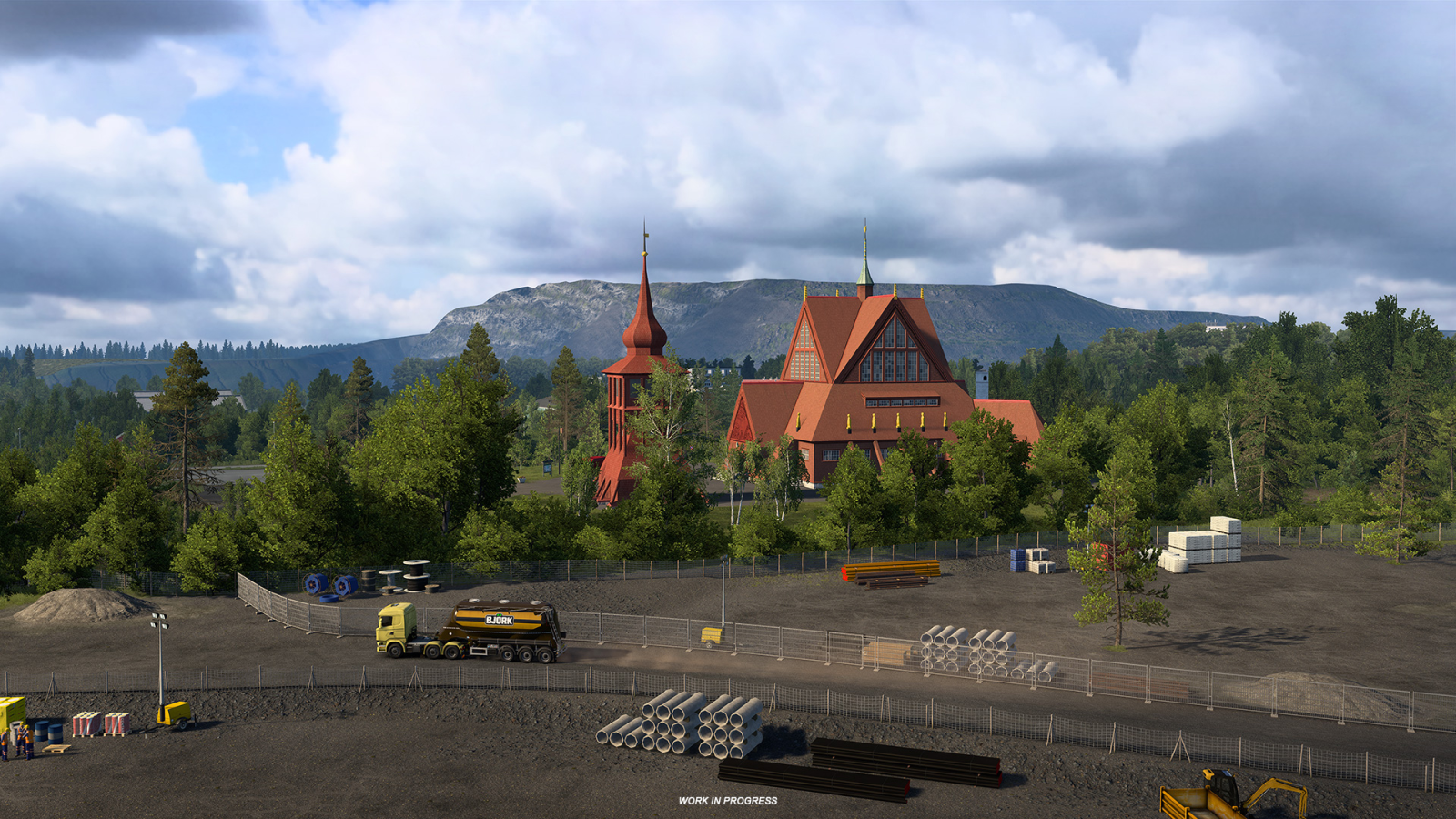 Nordic Horizons - Kirunas 113-Year-Old Wooden Church in ETS2
