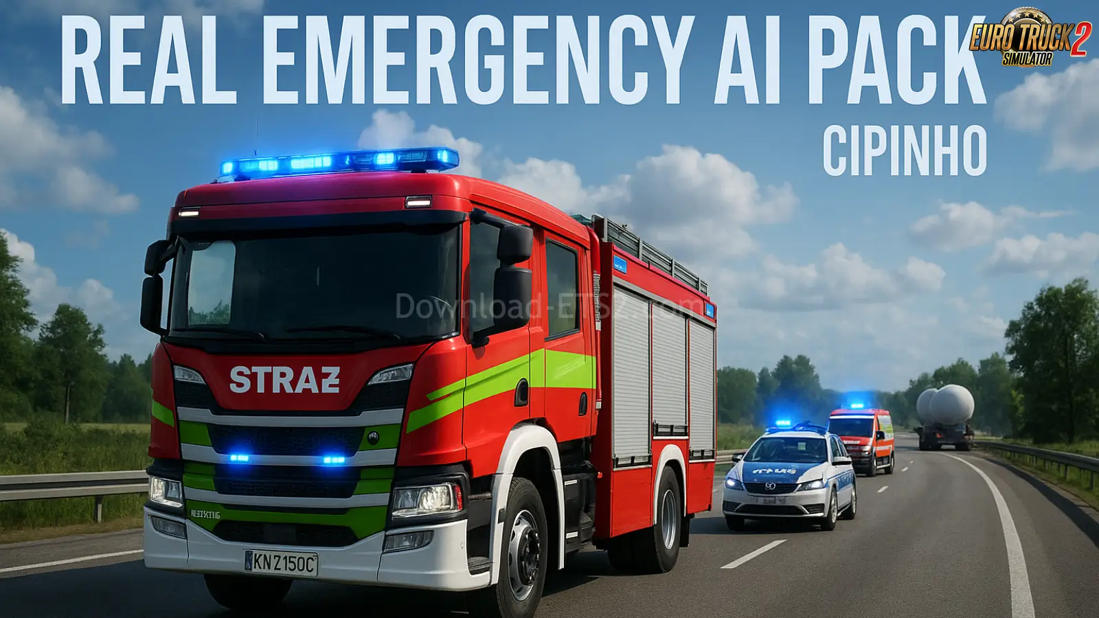 Real Emergency Ai Pack v1.56 (1.56.x) for ETS2