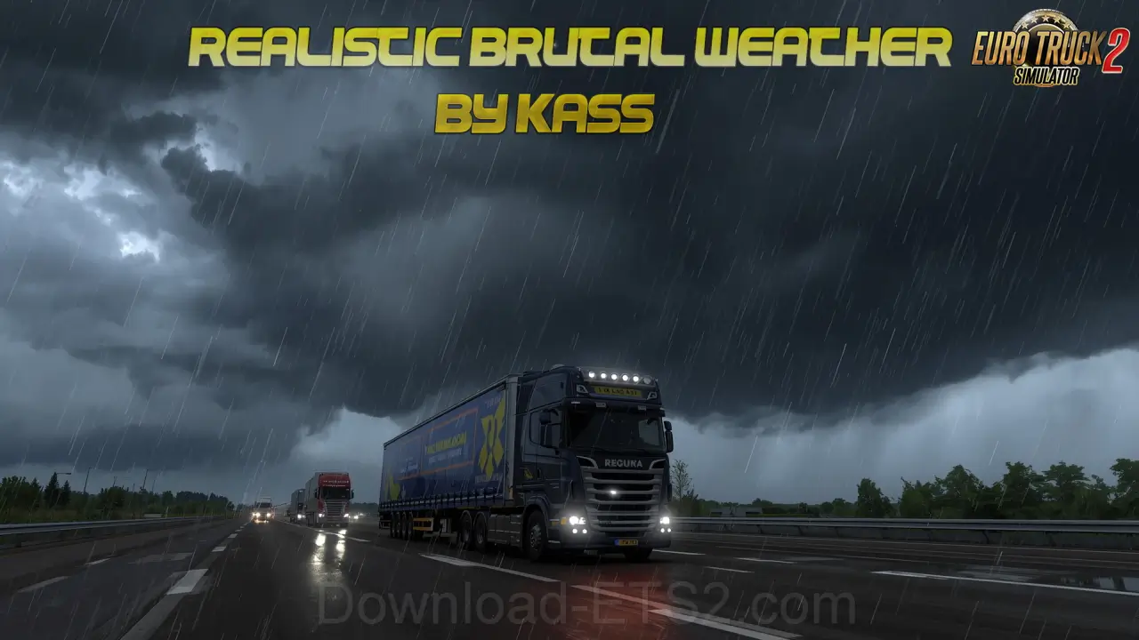 Realistic Brutal Weather v11.9 by Kass (1.55.x) for ETS2