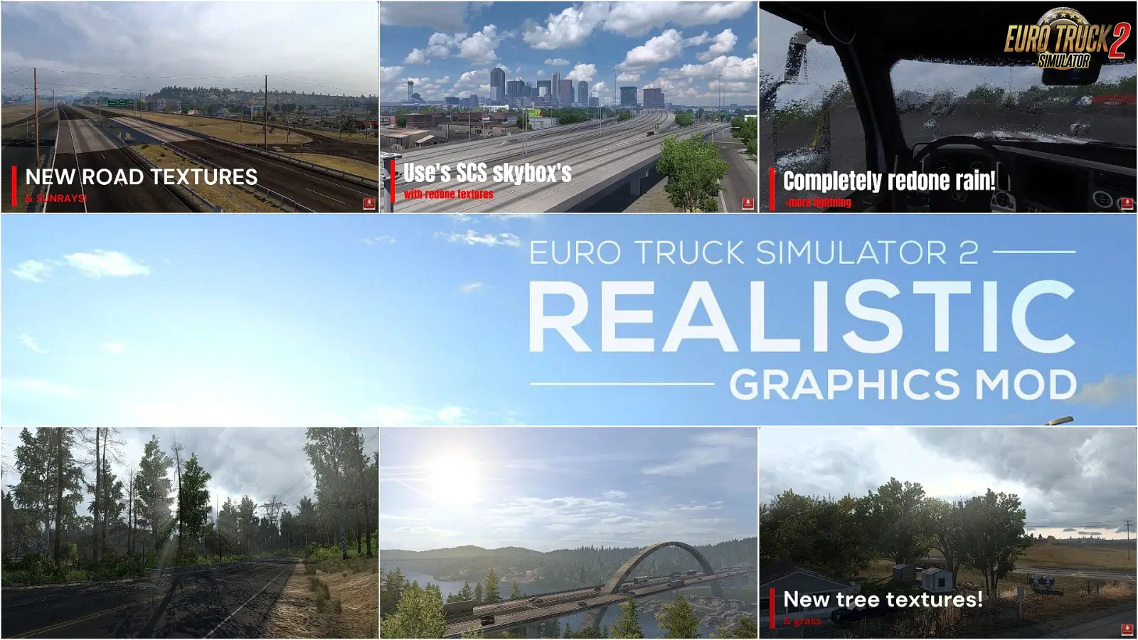 Realistic Graphics Mod v1.5.6 (1.56.x) for ETS2