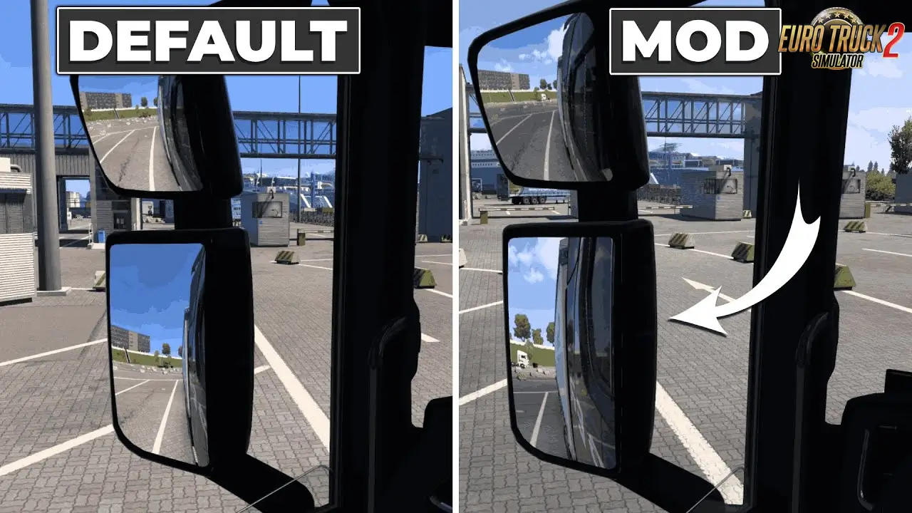 True Mirror FOV v1.2.5 (1.57.x) for ETS2