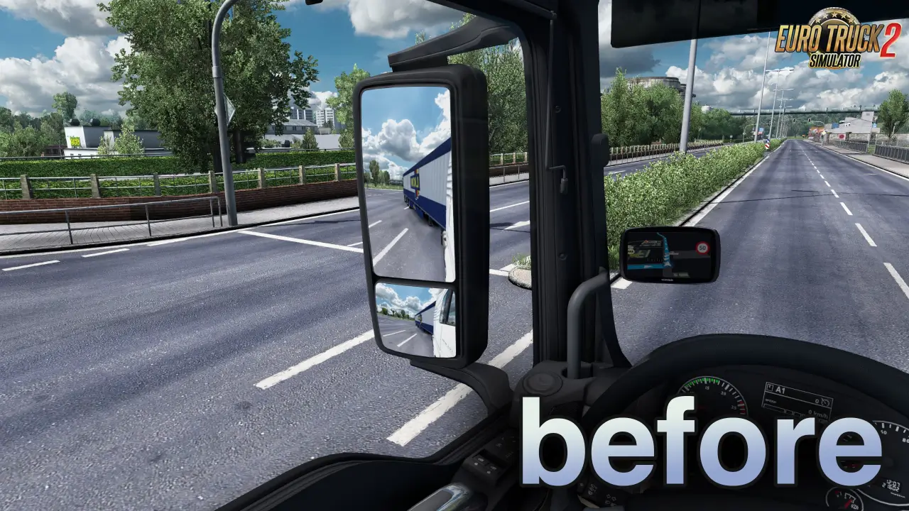 True Mirror FOV v1.2.5 (1.57.x) for ETS2