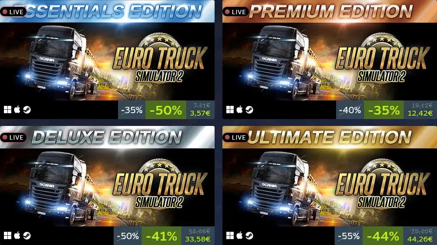Euro Truck Simulator 2 Autumn Sale 2025