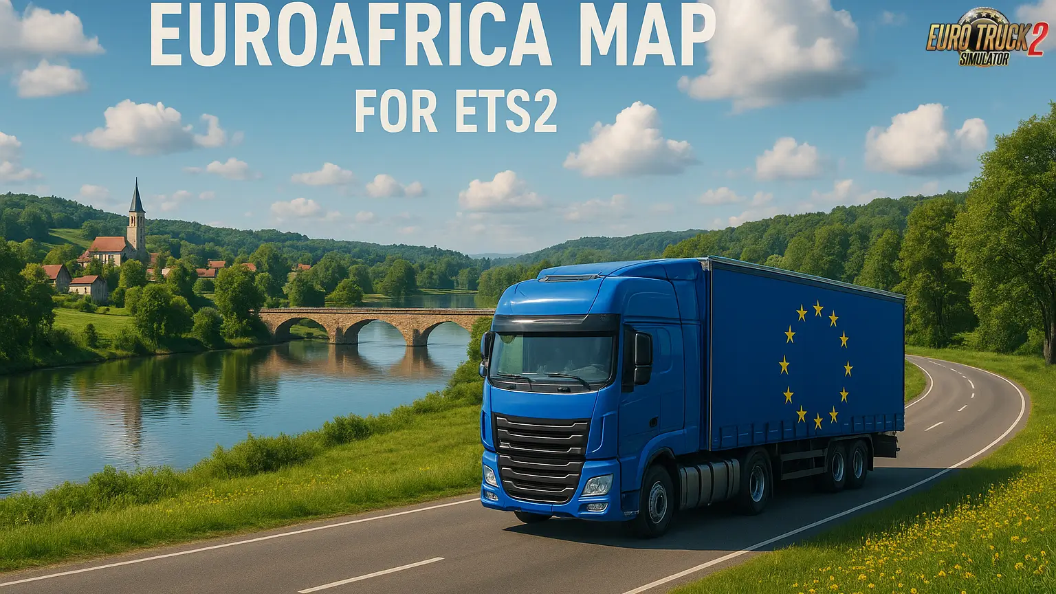EuroAfrica Map v3.5 (1.56.x) for ETS2