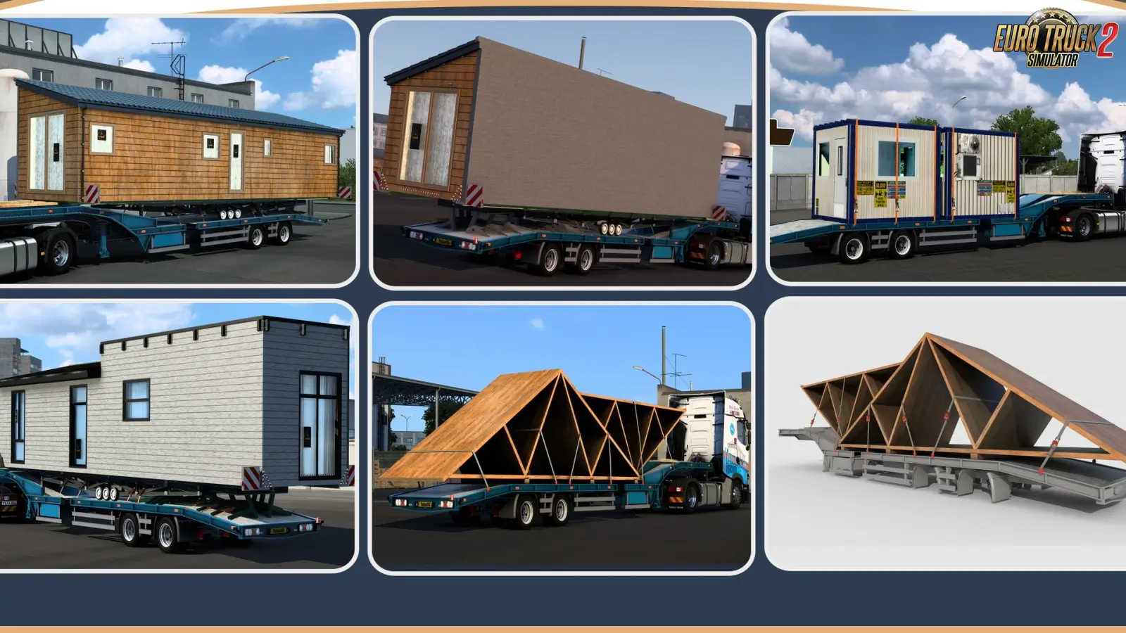European Caravan Transport Trailer v3.2 (1.56.x) for ETS2