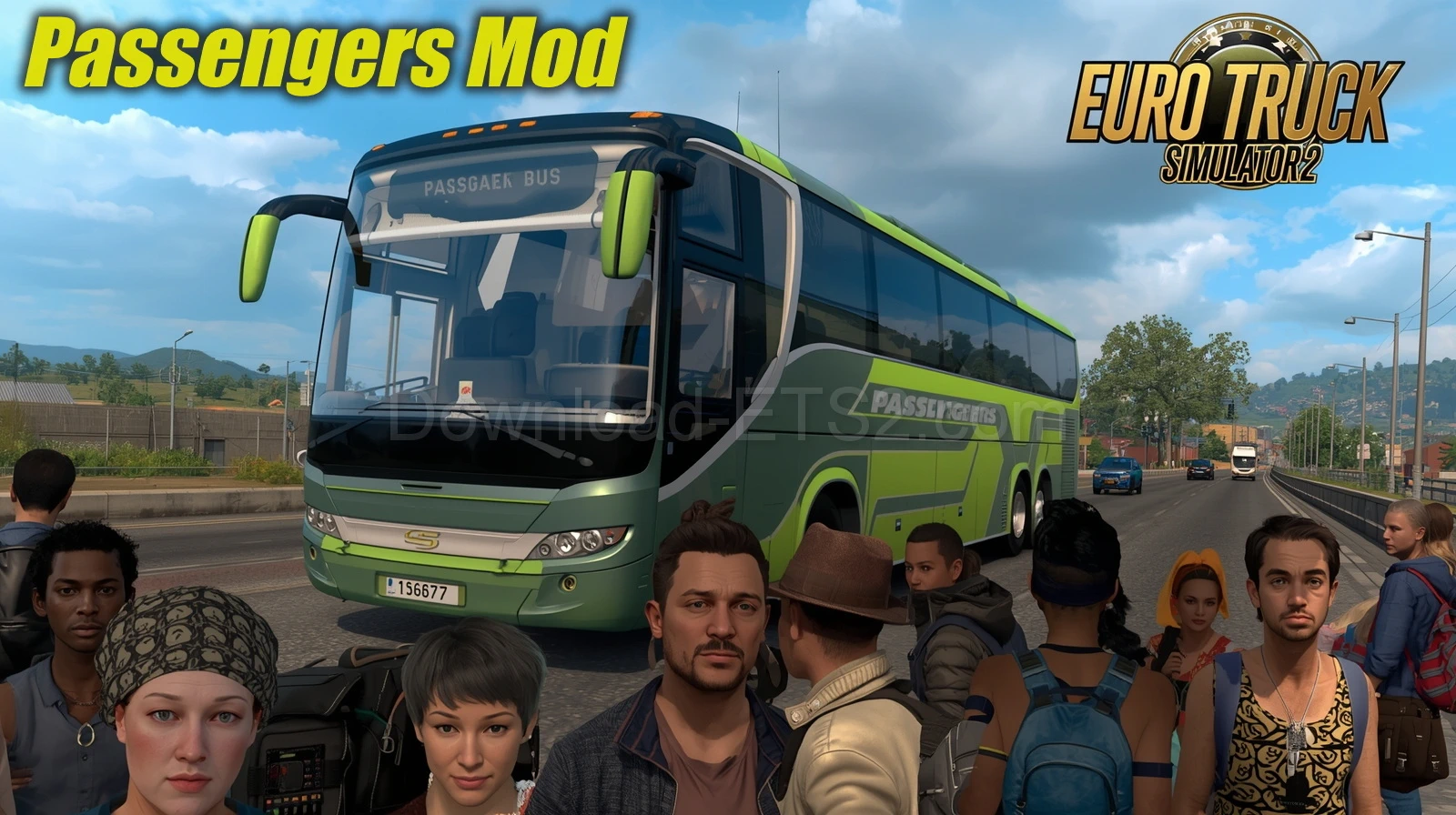 Passengers Mod v2.3 by Cristhian Cardoso (1.56.x) for ETS2