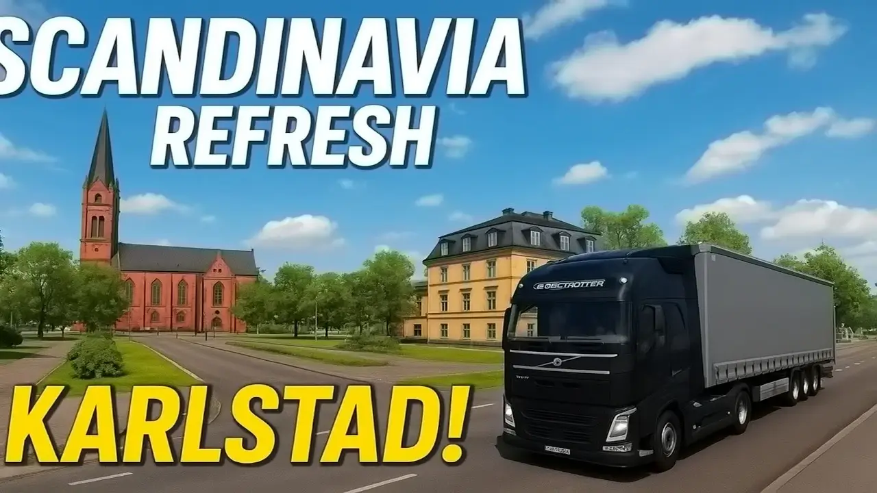 Scandinavia Refresh - Karlstad city in ETS2