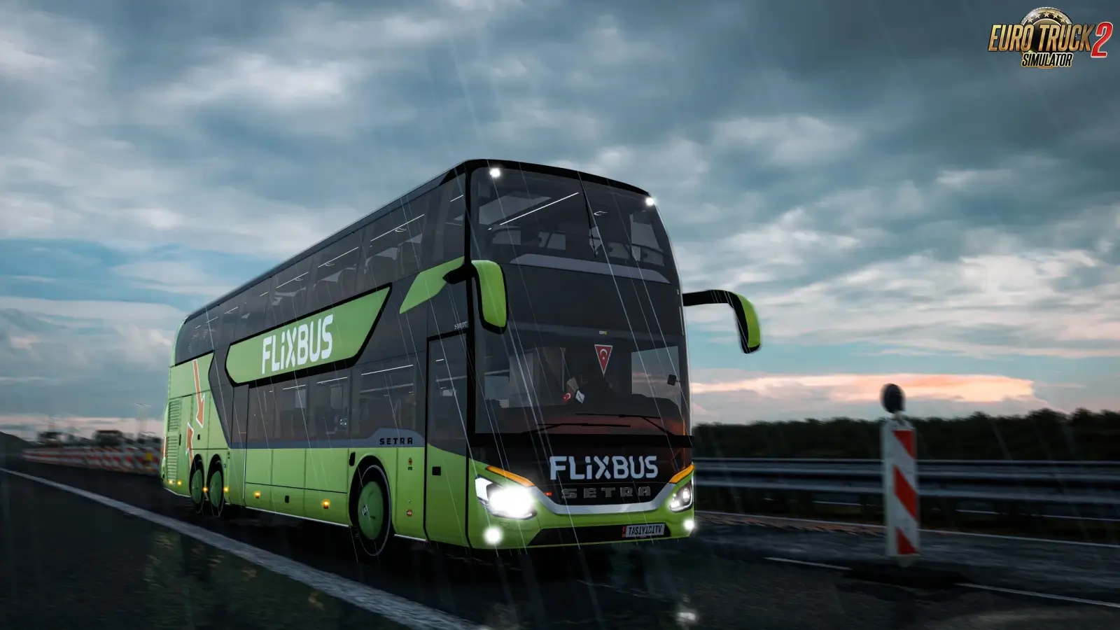 Setra 531 DT Flixbus + Interior v7.0 (1.56.x) for ETS2