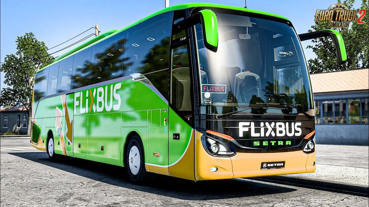 Setra S 516 HD Bus + Interior v1.4 (1.58.x) for ETS2