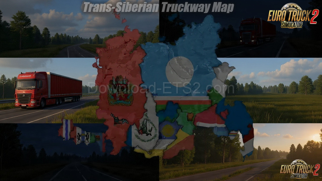 Trans-Siberian Truckway Map v2.2 (1.57.x) for ETS2