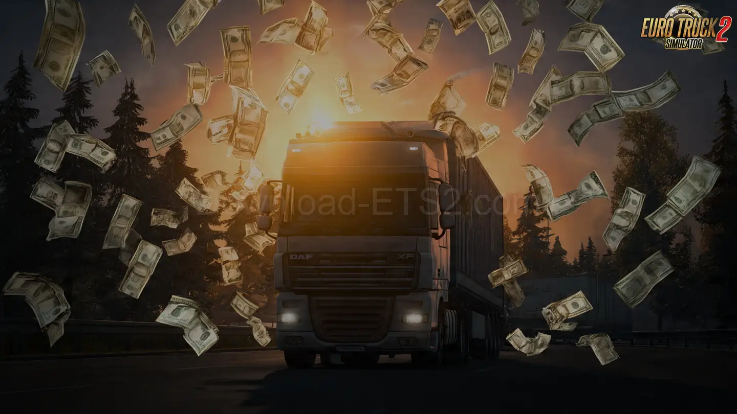 Unlimited Money & XP Mod v1.60 By KMR (1.60.x) for ETS2
