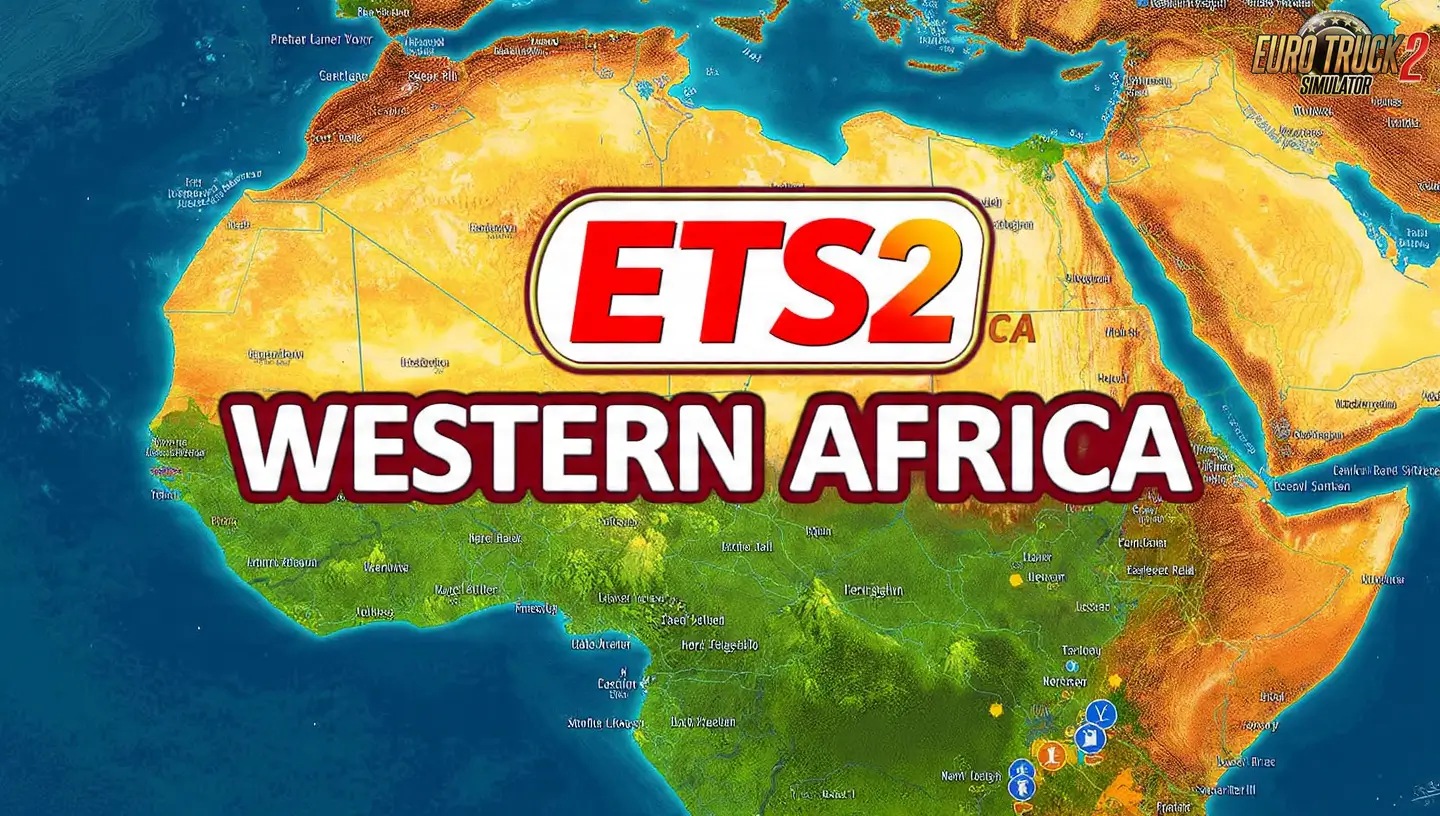 Western Africa Map v0.0.3 (1.58.x) for ETS2