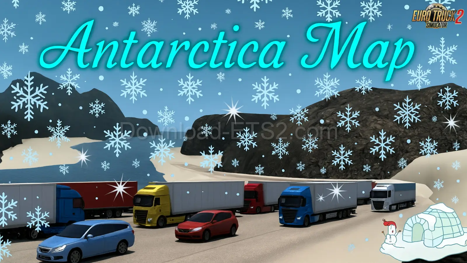 Antarctica Map v0.8 (1.58.x) for ETS2