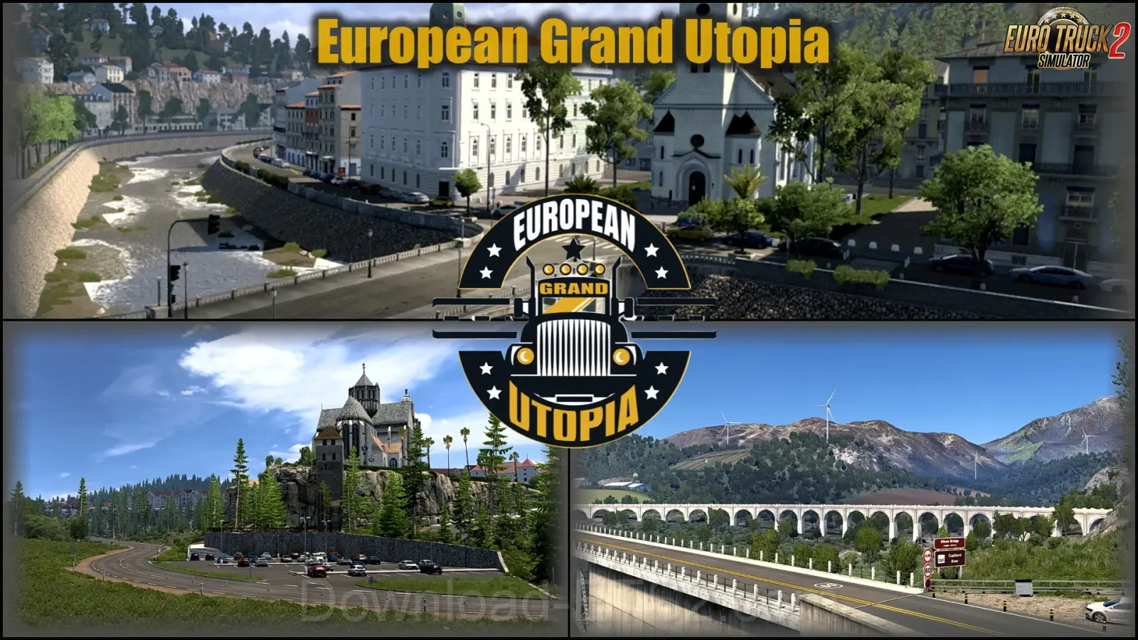 European Grand Utopia Map v1.7 (1.57.x) for ETS2 European Grand Utopia Map v1.7 (1.57.x) for ETS2