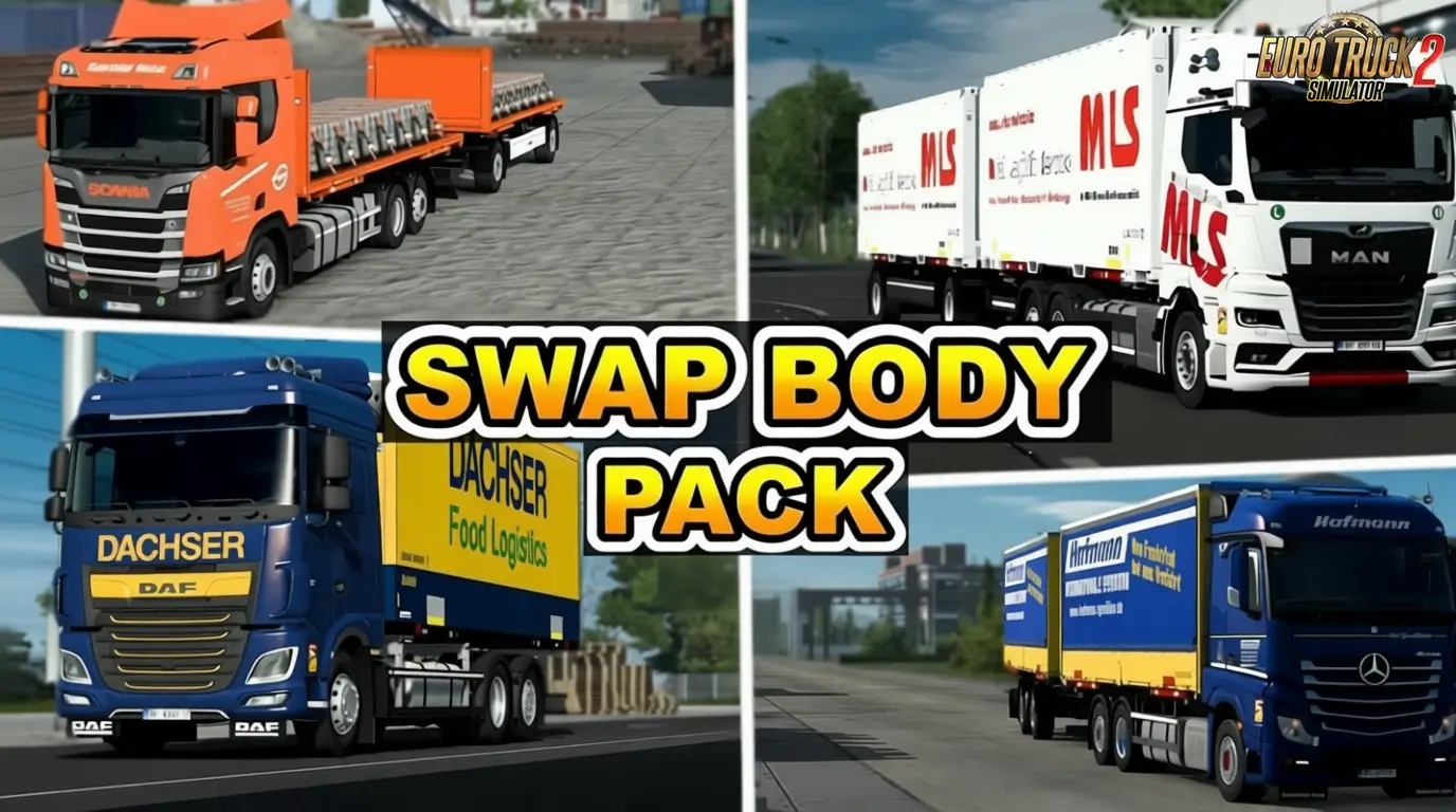 Swap Body Carrier Chassis Pack v1.5.9.3 (1.59.x) for ETS2
