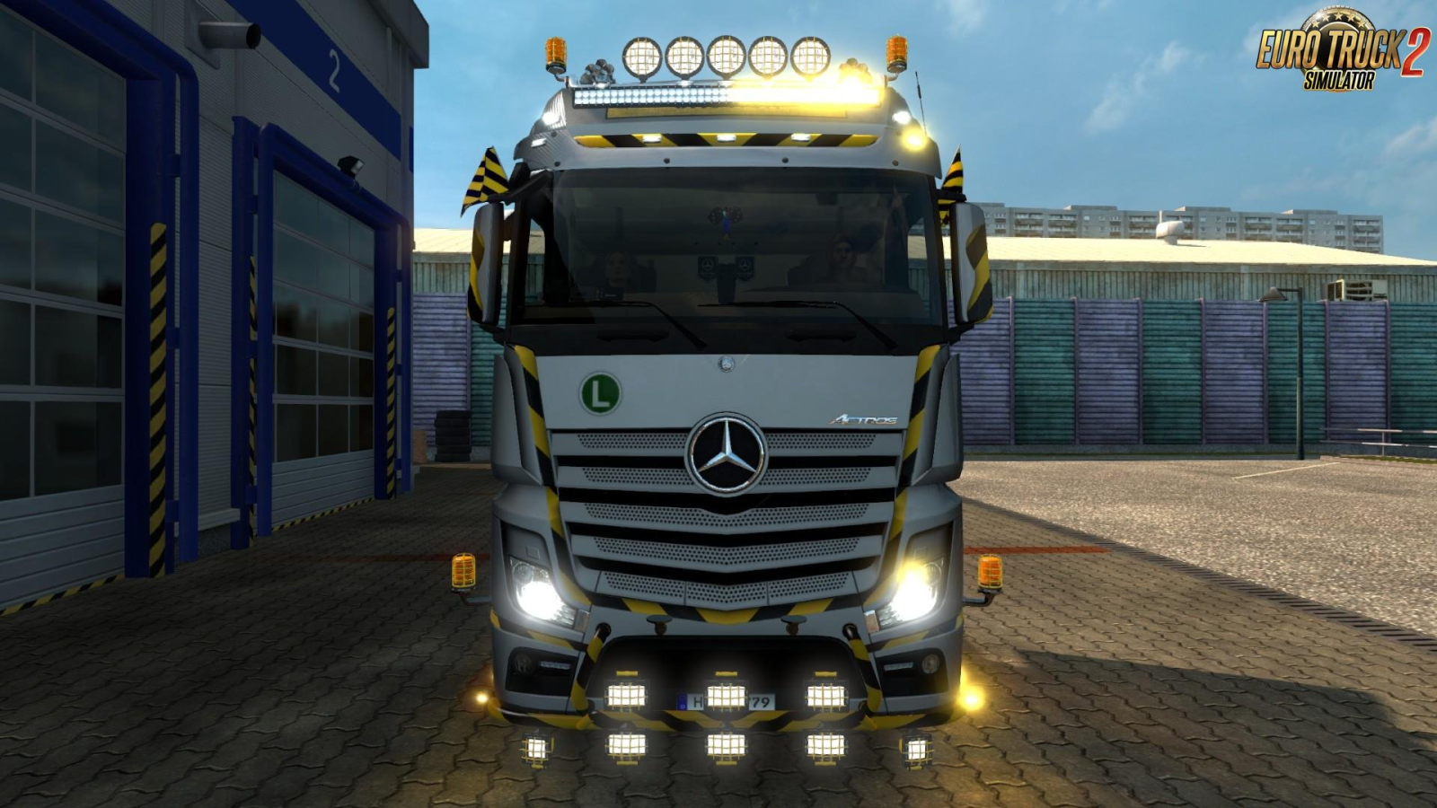 Construction Roof Grill + Led Bar v1.57 (1.57.x) for ETS2