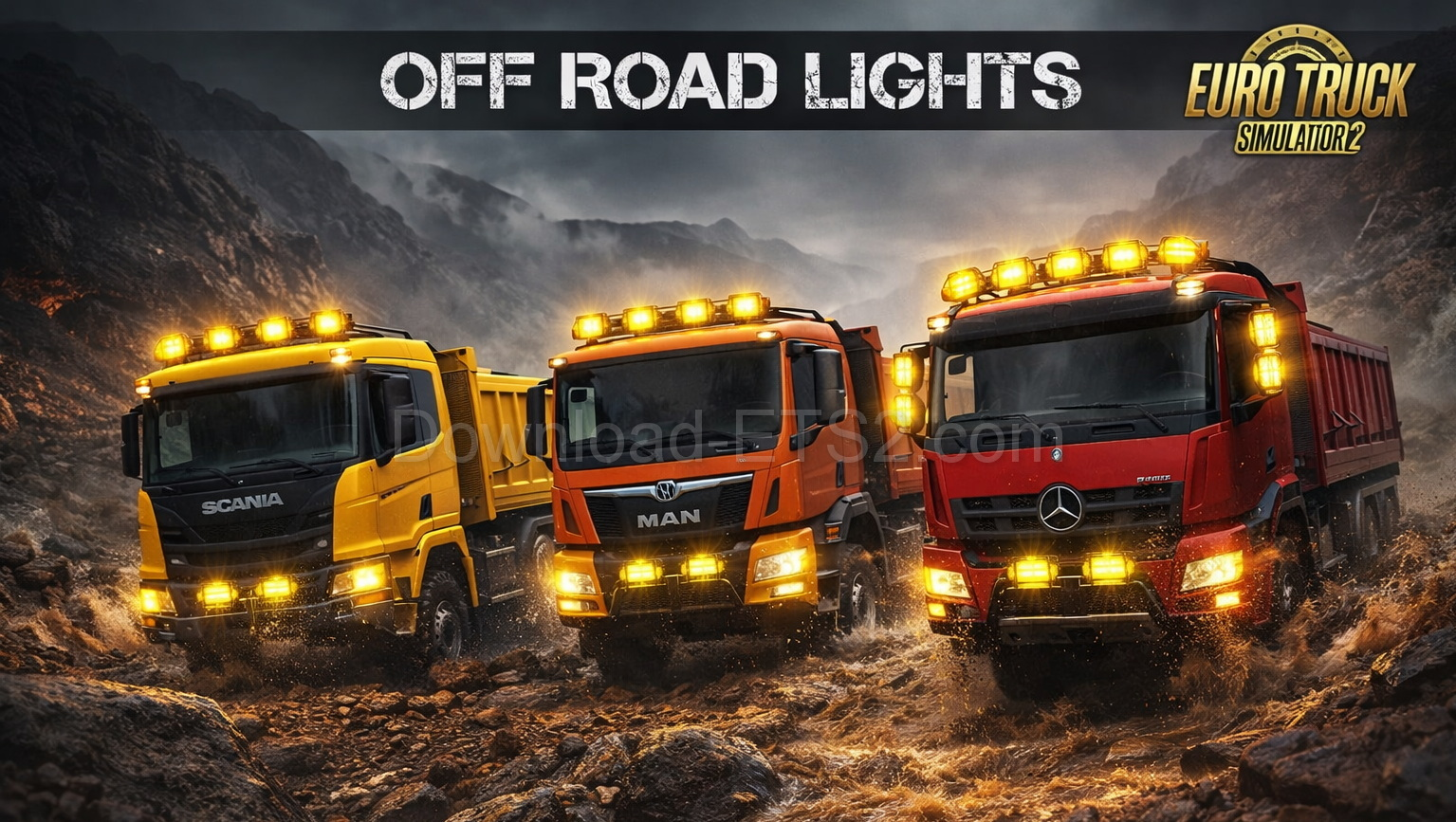 Off Road Lights v1.57 By SASq (1.57.x) for ETS2