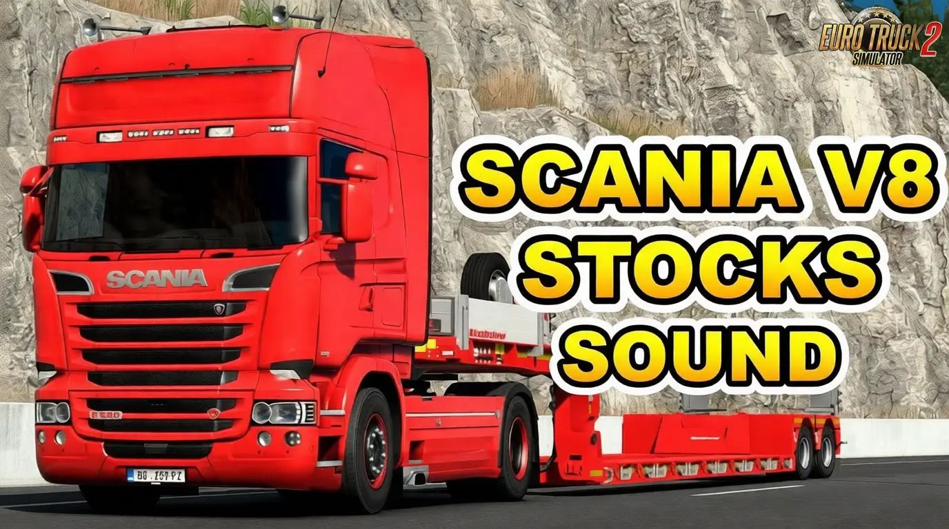 Scania V8 Stock Sound v11.5 By Slav Jerry (1.57.x) for ETS2