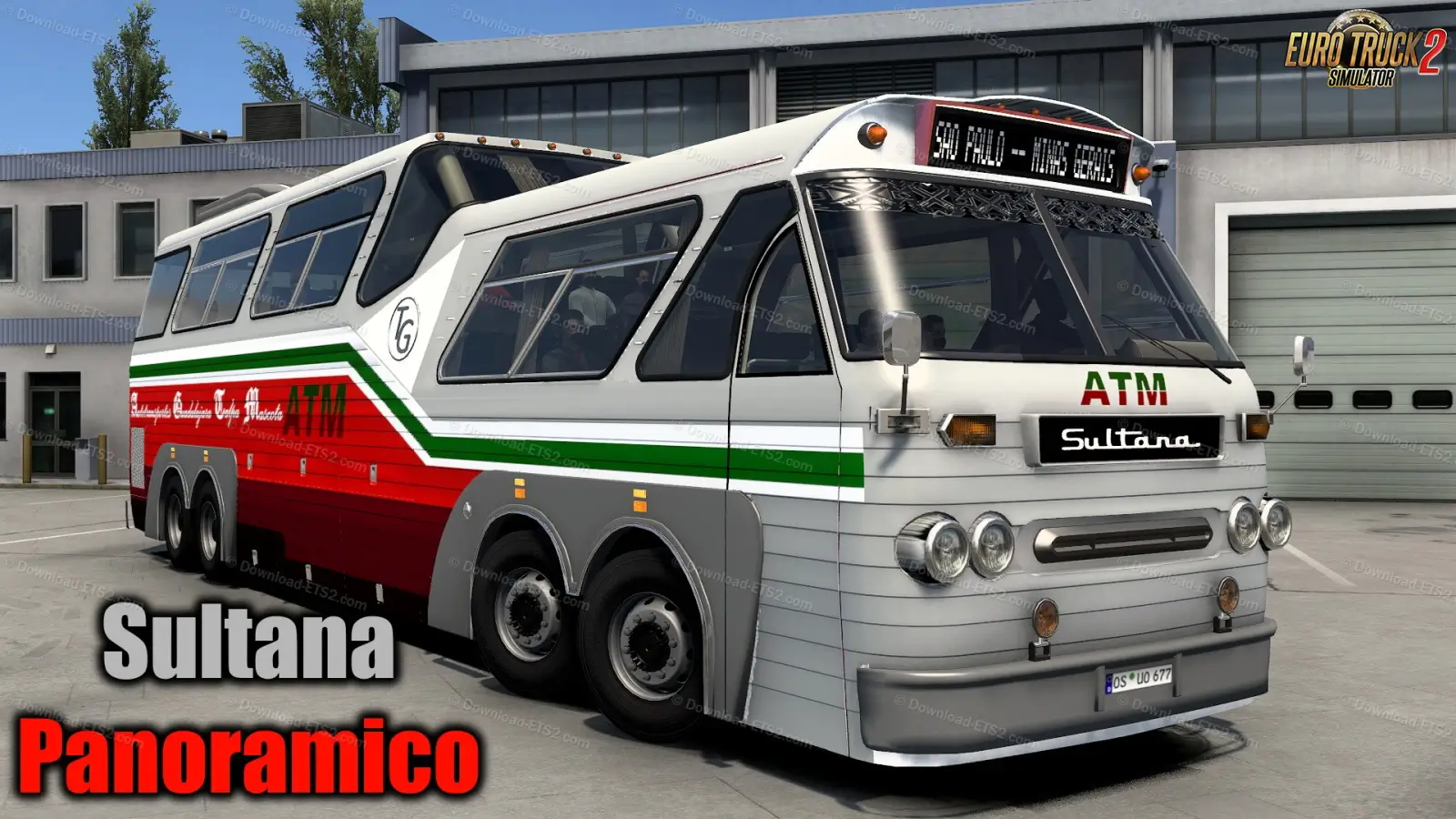 Sultana Panoramico Bus + Interior v1.5 (1.57.x) for ETS2