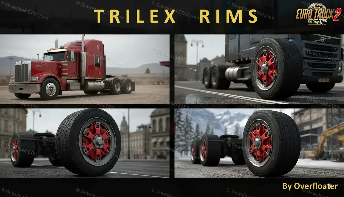 Trilex Style Rims v1.6 by Overfloater (1.57.x) for ETS2