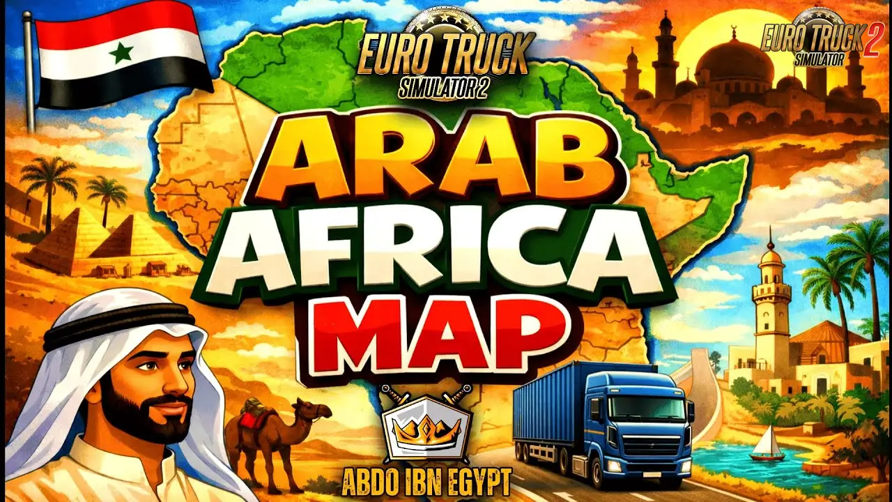 Arabs Africa Map v2.7 (1.58.x) for ETS2