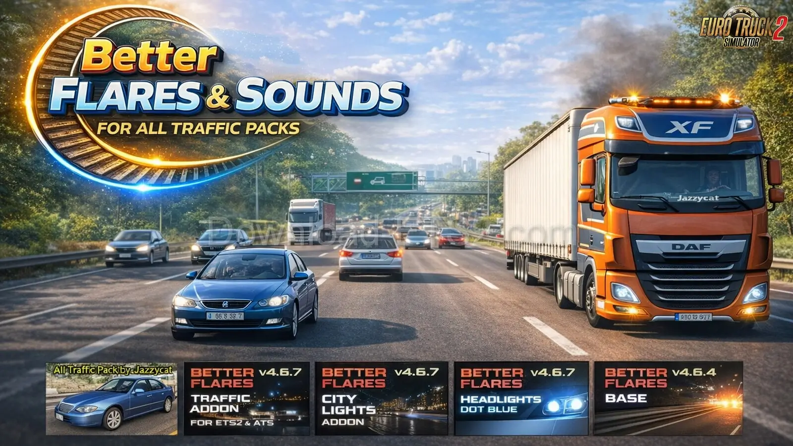 Better Flares & Sounds for All Traffic Packs v1.58 (1.58.x)