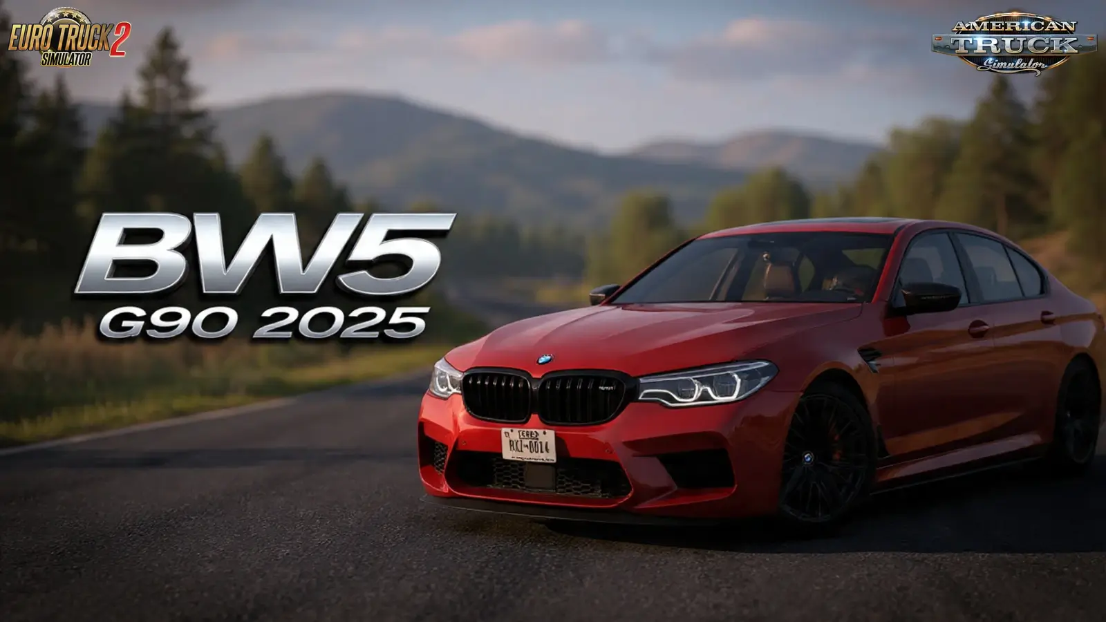BMW M5 G90 2025 + Interior v1.4 (1.59.x) for ETS2