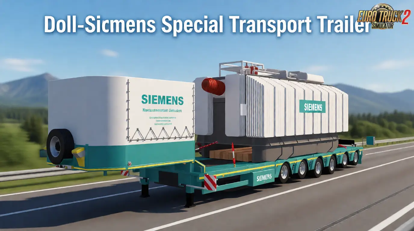 Doll-Siemens Special Transport Trailer v4.0 (1.58.x) for ETS2