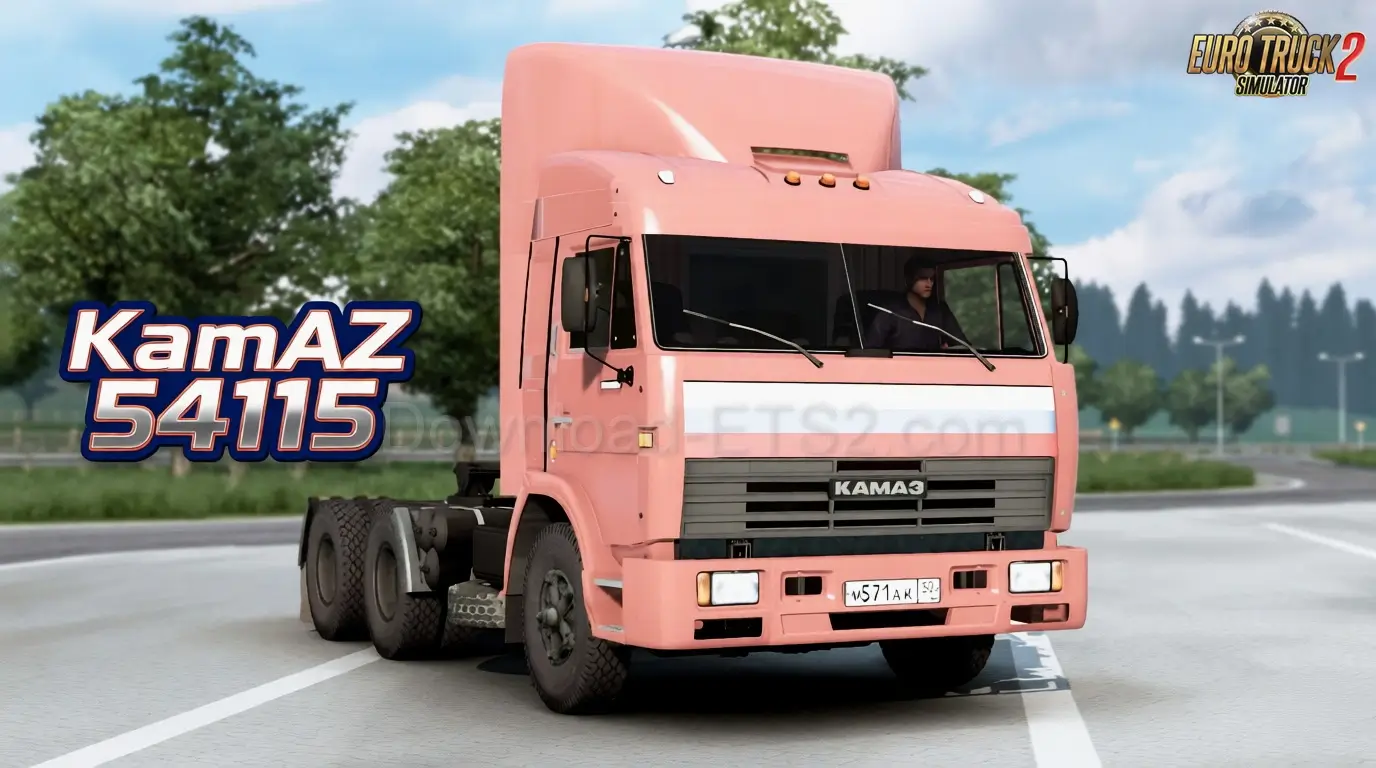 KamAZ 54115 + Interior v3.4 (1.57.x) for ETS2