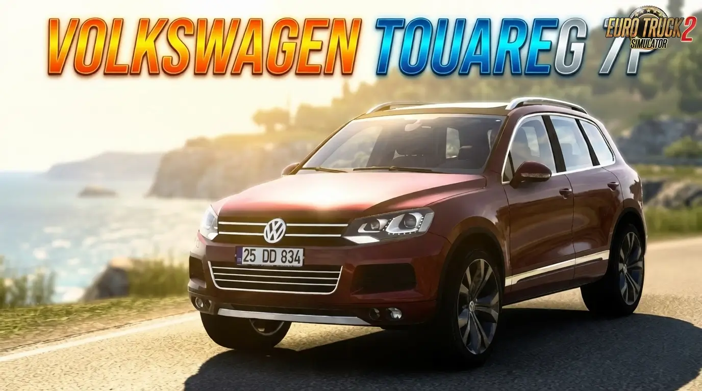 Volkswagen Touareg 7P + Interior v3.0 (1.57.x) for ETS2