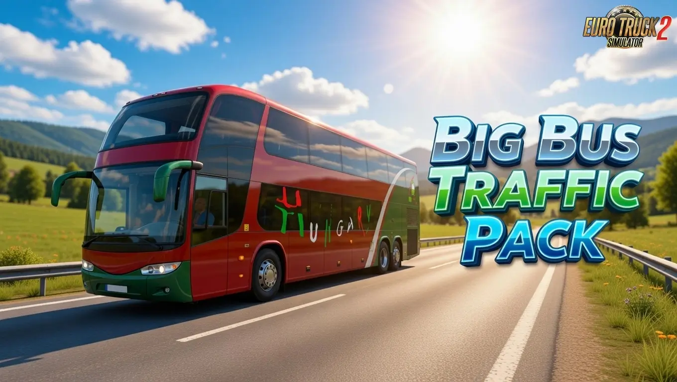 Big Bus Traffic Pack v2.0.15 (1.58.x) for ETS2
