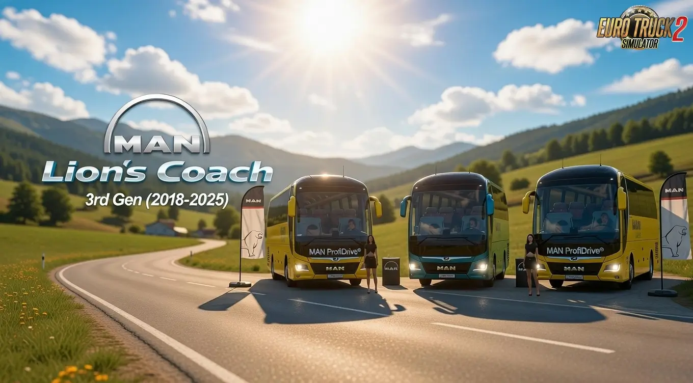 MAN Lions Coach 3rd Gen (2018-2025) v1.8 (1.59.x) for ETS2