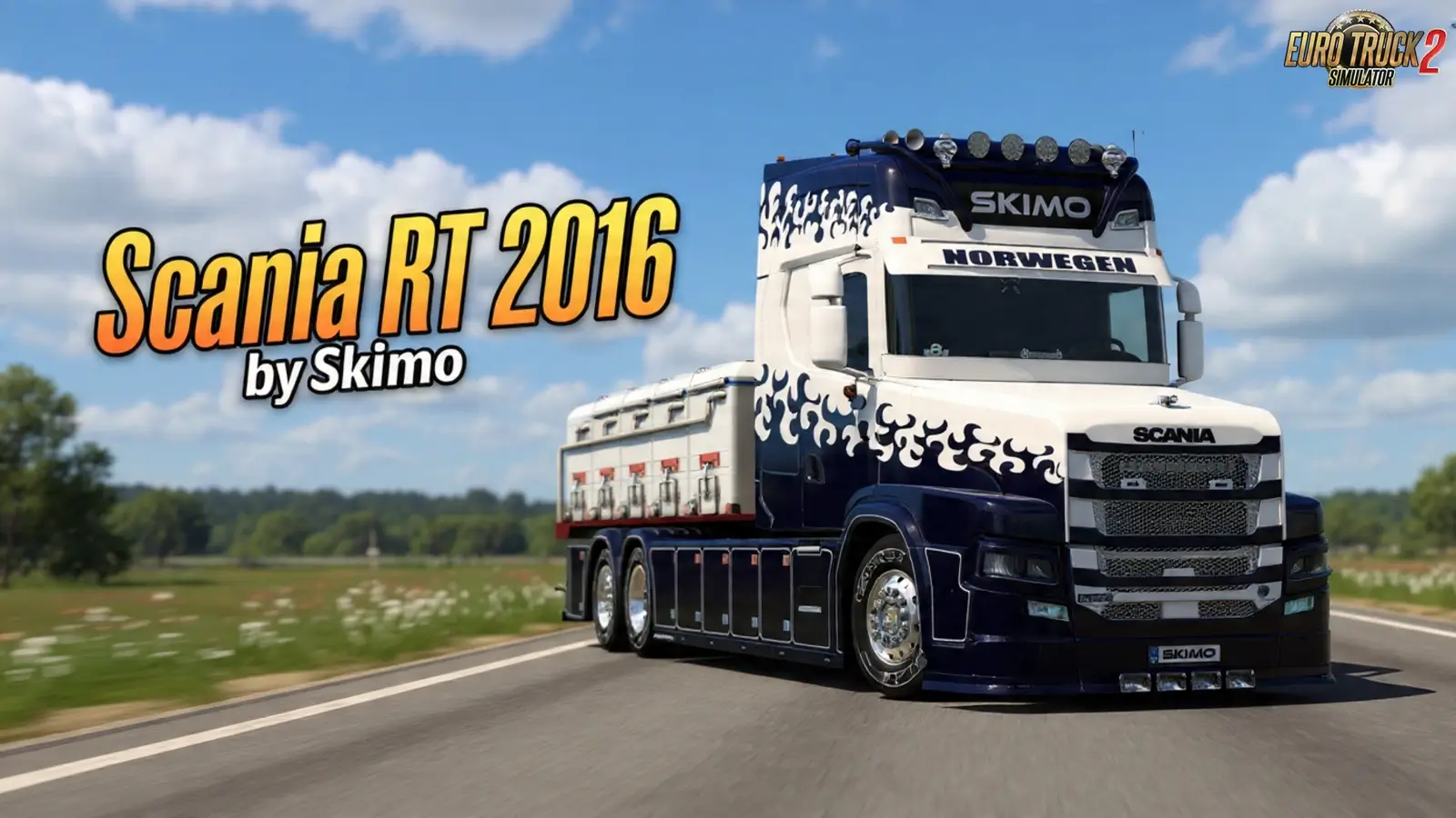Scania RT 2016 + Interior v1.4 by Skimo (1.58.x) for ETS2