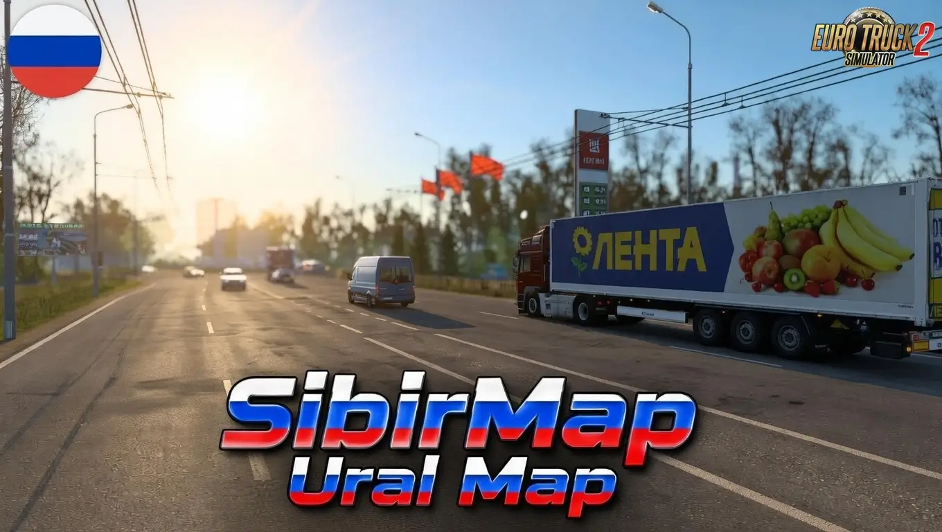 SibirMap Ural Expansion v2.12FV By 10AVOID (1.58.x) for ETS2