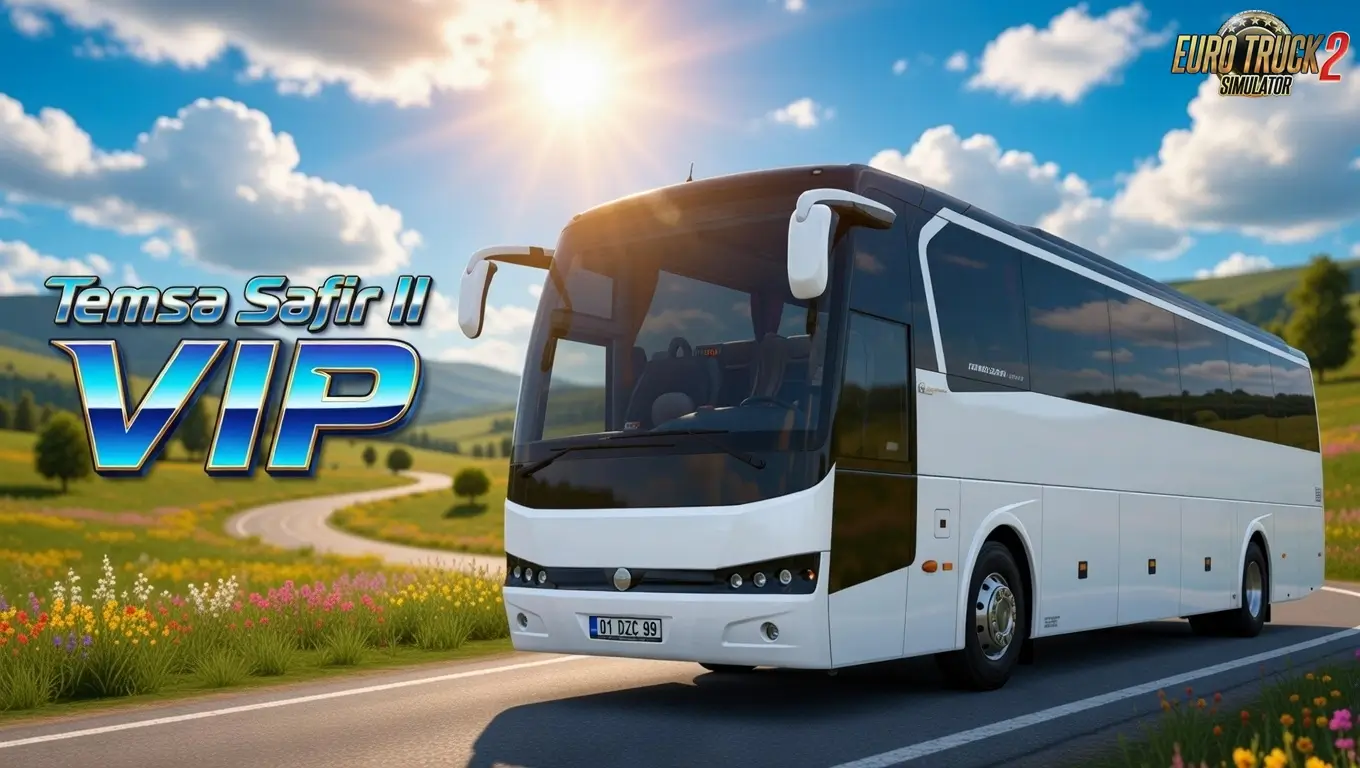 Temsa Safir II Bus + Interior v3.2 (1.58.x) for ETS2